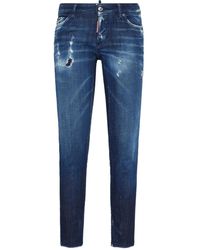 DSquared² - Skinny Jeans Met Gerafeld Effect - Lyst