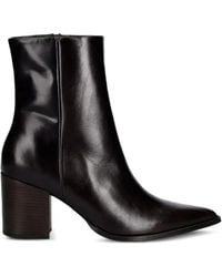 JONAK PARIS - Pointed-Toe Block-Heel Ankle Boots - Lyst