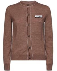 MM6 by Maison Margiela - Button-Front Cardigan - Lyst