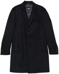 BOSS - Abrigo Con Botones Y Solapa De Muesca - Lyst