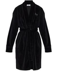 Moschino - Active Rhinestone-Logo Dressing Gown - Lyst