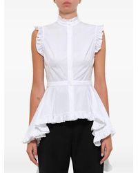 McQueen - Peplum Blouse - Lyst