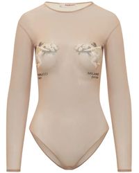 Fiorucci - Bouquet Cupid-Print Bodysuit - Lyst