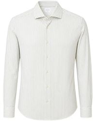 Xacus - Striped Long-Sleeve Shirt - Lyst