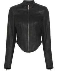 MISBHV - Cropped Faux-leather Jacket - Lyst