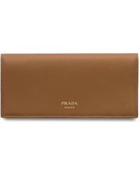 Prada - Leather Envelope Wallet - Lyst