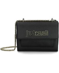Just Cavalli - Logo-Plaque Shoulder Bag - Lyst