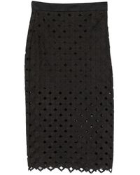 Max Mara - Bchzorro Scalloped Midi Skirt - Lyst