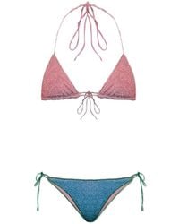 Oséree - Triangel Bikini Met Lurex-Draad - Lyst