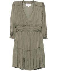 Ba&sh - Gestuftes Cyrilia Kleid mit V-Ausschnitt - Lyst