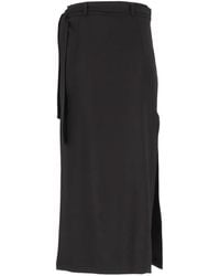 Barena - Wrap-Style Belted Midi Skirt - Lyst
