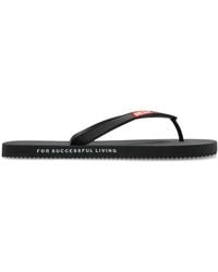 DIESEL - Sa-Rio Logo Flip Flops - Lyst