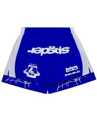Sp5der - Double-Layer Logo-Print Shorts - Lyst