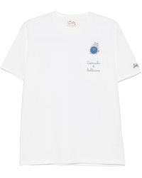 MC2 Saint Barth - Austin Embroidered-Pocket T-Shirt - Lyst