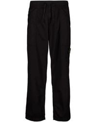 Stone Island - Straight-Leg-Hose mit Kordelzug - Lyst