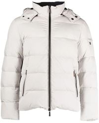 Moorer - Padded Zip-Up Hooded Down Jacket - Lyst