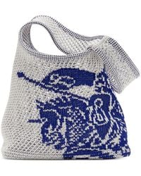 Burberry - Equestrian Knight Crochet-knit Bag - Lyst