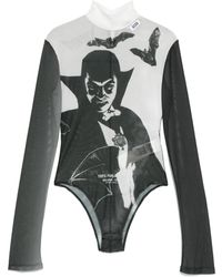 Gcds - Graphic-Print Bodysuit - Lyst