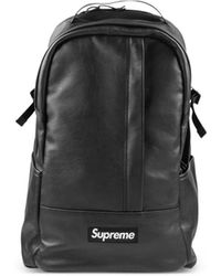 Supreme - Leather Backpack - Lyst