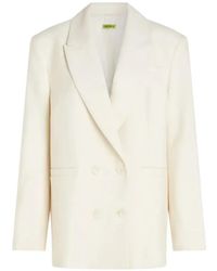 GAUGE81 - Neutral Vidal Double-Breasted Blazer - Lyst
