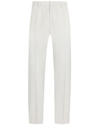 Dolce & Gabbana - Wool Poplin Trousers - Lyst