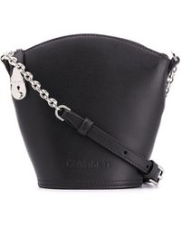 Calvin Klein Kleine Beuteltasche mit Logo - Schwarz