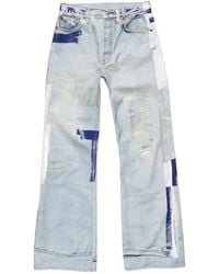 Acne Studios - Tape-Detail Distressed Jeans - Lyst