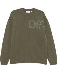Off-White c/o Virgil Abloh - Bookish Shared Knit Crewneck Sweater - Lyst