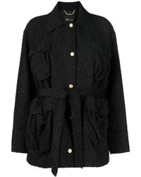 Blumarine - Bouclé Button-Up Jacket - Lyst