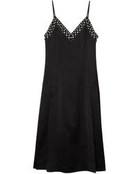 3.1 Phillip Lim - Studded V-Neck Midi Dress - Lyst