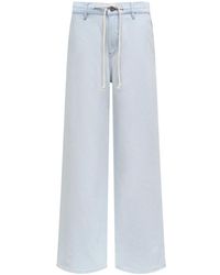 12 STOREEZ - 433 Low-Rise Wide-Leg Organic Cotton Jeans - Lyst