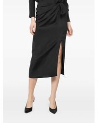 Peter Cohen - Knot Slit Midi Skirt - Lyst