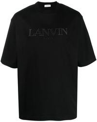 Lanvin - Logo Cotton T-Shirt - Lyst