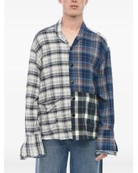 Greg Lauren - Patchwork Shawl-Collar Shirt - Lyst