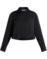 Michael Kors - Long-Sleeved Satin Shirt - Lyst