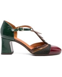 Chie Mihara - 70 Mm Pumps Met Blokhak En T-Bandje - Lyst