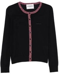 Iceberg - Logo-Embroidered Marl-Trim Cardigan - Lyst