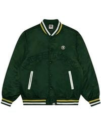 Aape By A Bathing Ape - Moonface Logo Baseball Jacket - Lyst