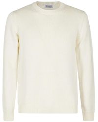 Roberto Collina - Crew-Neck Ribbed-Trim Sweater - Lyst