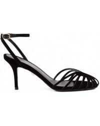 ALEVI - Strappy Cage Sandals - Lyst