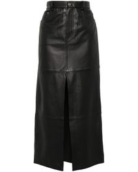 Reformation - Veda Tazz Leather Maxi Skirt - Lyst