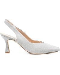 Melluso - Linda Pointed-Toe Slingback Heeled Pumps - Lyst
