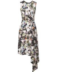 Adam Lippes Floral Print Midi Dress - Meerkleurig