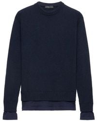 Prada - Cashmere Crew-Neck Sweater - Lyst