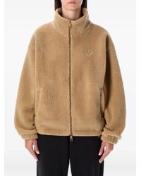 adidas - Fleece Zip-Up Jacket - Lyst
