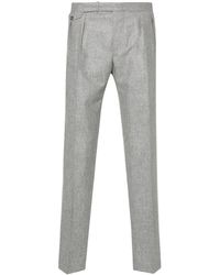 Tagliatore - Felted Wool Straight Trousers - Lyst