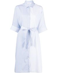 Maison Kitsuné - Striped Shirt Dress - Lyst