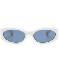 Jacquemus - ホワイト Les Lunettes Ovalo サングラス - Lyst