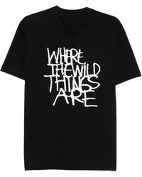 Sacai - T-Shirt mit grafischem Print - Lyst
