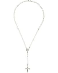 Emanuele Bicocchi - Pearl Rosary Necklace - Lyst